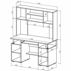 Стол компьютерный Амбер в Ишиме - ishim.mebel24.online | фото 3