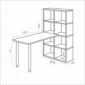 Стол компьютерный Bartolo в Ишиме - ishim.mebel24.online | фото 3