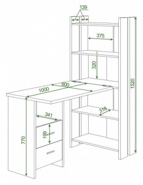 Стол компьютерный Домино Lite СТЛ-ОВ+С100Р в Ишиме - ishim.mebel24.online | фото 2