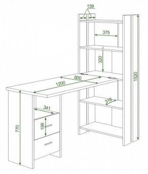 Стол компьютерный Домино Lite СТЛ-ОВ+С120Р в Ишиме - ishim.mebel24.online | фото 2