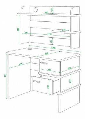 Стол компьютерный Домино нельсон СД-15 в Ишиме - ishim.mebel24.online | фото 3