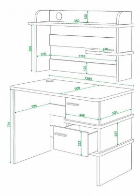 Стол компьютерный Домино нельсон СД-15 в Ишиме - ishim.mebel24.online | фото 3