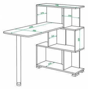 Стол компьютерный Домино нельсон СЛ-5-3СТ в Ишиме - ishim.mebel24.online | фото 2