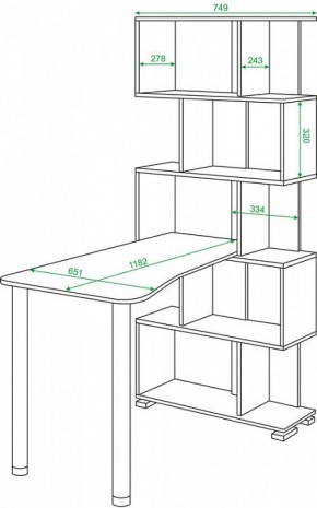 Стол компьютерный Домино нельсон СЛ-5СТ-2 в Ишиме - ishim.mebel24.online | фото 2