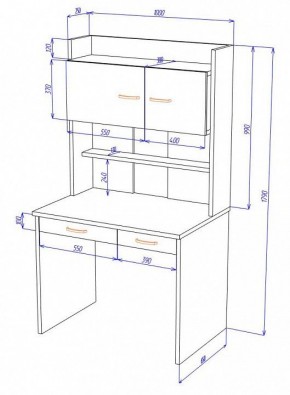 Стол компьютерный Домино Нельсон СП-23 в Ишиме - ishim.mebel24.online | фото 3