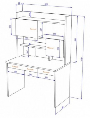 Стол компьютерный Домино Нельсон СП-33 в Ишиме - ishim.mebel24.online | фото 2