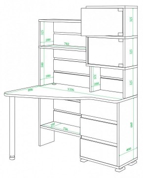 Стол компьютерный Домино нельсон СР-322 в Ишиме - ishim.mebel24.online | фото 2