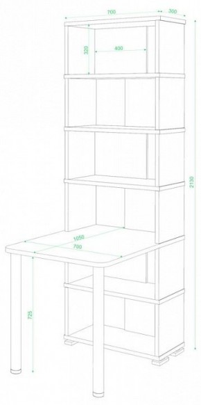 Стол компьютерный Домино СБ-10М/6 в Ишиме - ishim.mebel24.online | фото 2