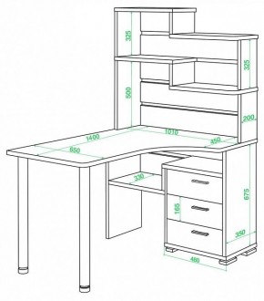 Стол компьютерный Домино СР-132-140 в Ишиме - ishim.mebel24.online | фото 2