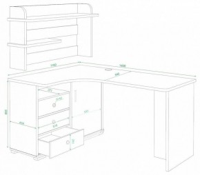 Стол компьютерный Домино СР-145 в Ишиме - ishim.mebel24.online | фото 2