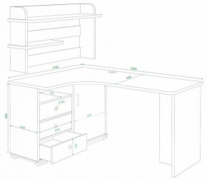 Стол компьютерный Домино СР-165 в Ишиме - ishim.mebel24.online | фото 2