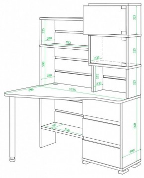 Стол компьютерный Домино СР-322 в Ишиме - ishim.mebel24.online | фото 2