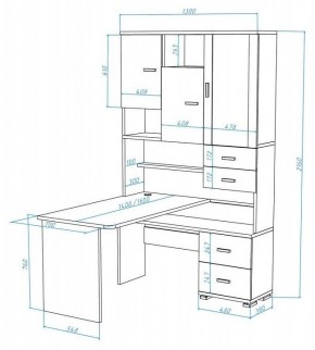 Стол компьютерный Домино СР-620/140 в Ишиме - ishim.mebel24.online | фото 2