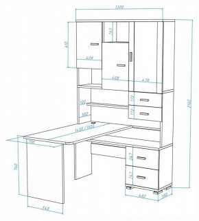 Стол компьютерный Домино СР-620-160 в Ишиме - ishim.mebel24.online | фото 2