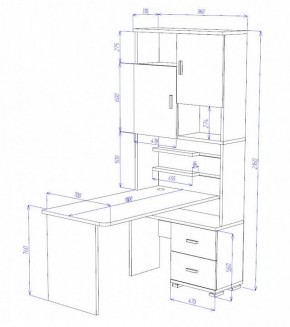 Стол компьютерный Домино СР-720/180 в Ишиме - ishim.mebel24.online | фото 2