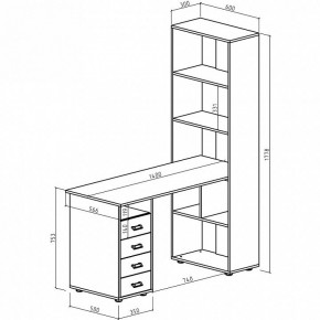 Стол компьютерный Оксфорд-1 в Ишиме - ishim.mebel24.online | фото 2