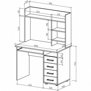 Стол компьютерный Остин-11К в Ишиме - ishim.mebel24.online | фото 2