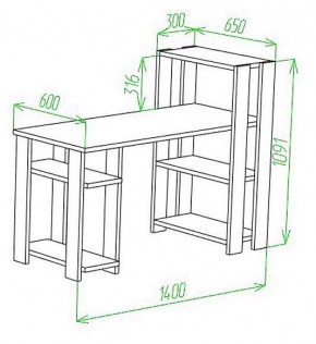 Стол компьютерный Slim СТН-110/140 в Ишиме - ishim.mebel24.online | фото 3