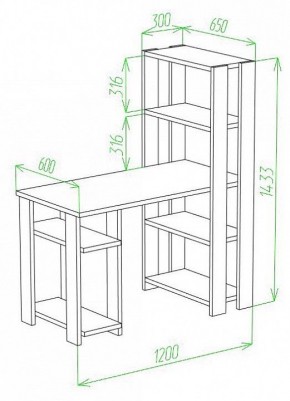 Стол компьютерный Slim СТН-145/120 в Ишиме - ishim.mebel24.online | фото 2