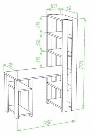 Стол компьютерный Slim СТН-180/120 в Ишиме - ishim.mebel24.online | фото 2