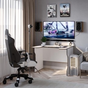 Стол компьютерный ВАРДИГ K2 100x82, белый/черный в Ишиме - ishim.mebel24.online | фото 4