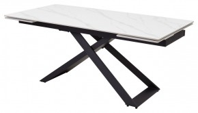 Стол LIVORNO 180 MATT WHITE MARBLE SOLID CERAMIC / BLACK, ®DISAUR в Ишиме - ishim.mebel24.online | фото 2