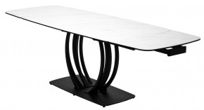 Стол MATERA 160 MARBLES KL-99 Белый мрамор матовый, итальянская керамика/ черный каркас, ®DISAUR в Ишиме - ishim.mebel24.online | фото 8