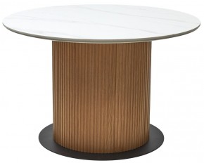 Стол MESA D120 цвет БЕЛЫЙ МРАМОР M326 / Каркас OAK, ®DISAUR в Ишиме - ishim.mebel24.online | фото 9