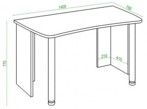 Стол офисный Домино lite СКЛ-Софт140 в Ишиме - ishim.mebel24.online | фото 2