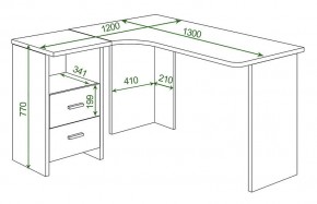 Стол письменный Домино Lite СКЛ-Угл 130 в Ишиме - ishim.mebel24.online | фото 2