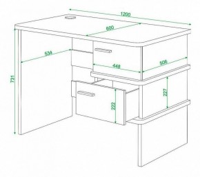 Стол письменный Домино нельсон СД-15С в Ишиме - ishim.mebel24.online | фото 3