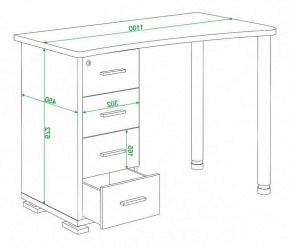 Стол письменный Домино нельсон СКМ-50 в Ишиме - ishim.mebel24.online | фото 5