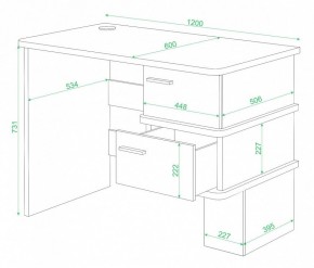 Стол письменный Домино СД-15 в Ишиме - ishim.mebel24.online | фото 2