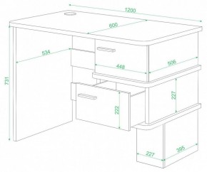 Стол письменный Домино СД-15 С в Ишиме - ishim.mebel24.online | фото 2