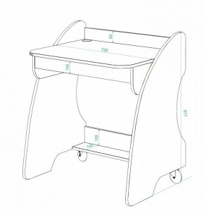 Стол письменный Домино СК-13 в Ишиме - ishim.mebel24.online | фото 2