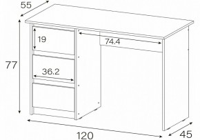 Стол письменный Идена в Ишиме - ishim.mebel24.online | фото 4