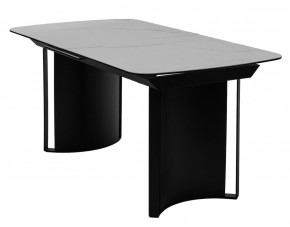 Стол RASMUS 160 TL-45 Белый мрамор, испанская керамика / черный каркас, ®DISAUR в Ишиме - ishim.mebel24.online | фото 1