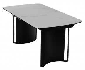 Стол RASMUS 160 TL-45 Белый мрамор, испанская керамика / черный каркас, ®DISAUR в Ишиме - ishim.mebel24.online | фото 3