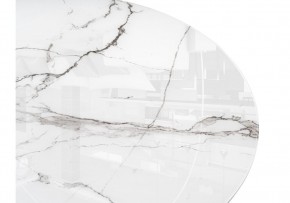 Стол стеклянный Абилин 100х76 белый мрамор / белый в Ишиме - ishim.mebel24.online | фото 5