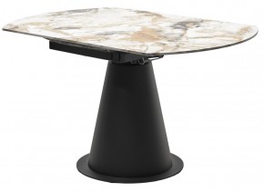 Стол TERAMO 135 GLOSS GRAND JADE SOLID CERAMIC, керамика, поворотн.механизм / Черный каркас, ®DISAUR в Ишиме - ishim.mebel24.online | фото 10
