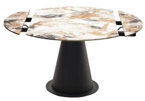 Стол TERAMO 135 GLOSS GRAND JADE SOLID CERAMIC, керамика, поворотн.механизм / Черный каркас, ®DISAUR в Ишиме - ishim.mebel24.online | фото 14