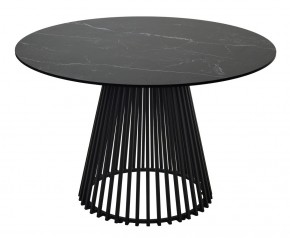 Стол TERNI 120 MATT BLACK MARBLE SOLID CERAMIC Черный мрамор матовый, керамика /Черн.каркас, ®DISAUR в Ишиме - ishim.mebel24.online | фото 8