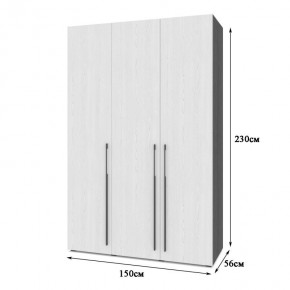 СТОУН С32 Шкаф 3-х створчатый (анкор темный/анкор светлый) в Ишиме - ishim.mebel24.online | фото 2