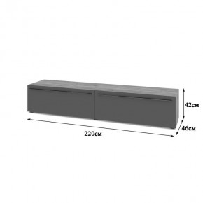 СТОУН С72 Тумба ТВ (золотой дуб/графит) в Ишиме - ishim.mebel24.online | фото 2