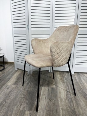 Стул AMARETTO VBP206 античный светло-бежевый, велюр без пальчикового эффекта /черный каркас, М-City в Ишиме - ishim.mebel24.online | фото 7