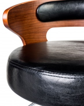 Стул барный DOBRIN FRED BLACK, коричневое дерево, чёрный в Ишиме - ishim.mebel24.online | фото 6