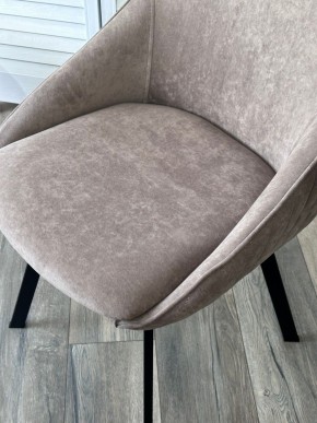 Стул CASA, 360 град. поворот. B5 Капучино, велюр / черный каркас,М-City в Ишиме - ishim.mebel24.online | фото 3