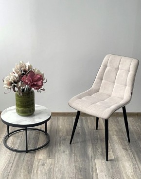 Стул CHIC HE622-01/ HE622-05 топленое молоко, ткань/ черный каркас М-City в Ишиме - ishim.mebel24.online | фото 3