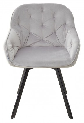 Стул GALE 360 град. поворот. BLUVEL-03 LIGHT GREY, велюр/ черный каркас, М-City в Ишиме - ishim.mebel24.online | фото 3