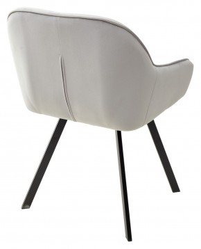 Стул GALE 360 град. поворот. BLUVEL-03 LIGHT GREY, велюр/ черный каркас, М-City в Ишиме - ishim.mebel24.online | фото 4
